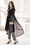 Makhmal by Gul Warun Black 3pc Velvet Embroidered Suit MBG6