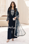 Makhmal by Gul Warun Teal 3pc Velvet Embroidered Suit MBG3
