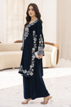 Makhmal by Gul Warun Teal 3pc Velvet Embroidered Suit MBG3