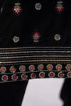 Makhmal by Gul Warun Black 3pc Velvet Embroidered Suit MBG1