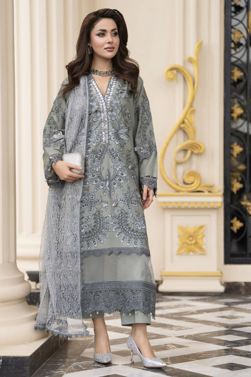grey colour pakistani dresses Party Wear Grey Pakistani Dress with Lehenga Online 2022 MEDIUM