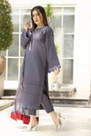 Aabpara Simply Warm Winter Linen 3pc Ready to Wear with Dyed Net Dupatta SWA1