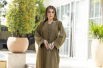 Aabpara Simply Warm Linen 3pc Ready to Wear with Dyed Net Dupatta SWA6