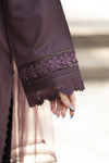 Aabpara Simply Warm Winter Linen 3pc Ready to Wear with Dyed Net Dupatta SWA3