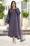 Aabpara Simply Warm Winter Linen 3pc Ready to Wear with Dyed Net Dupatta SWA4
