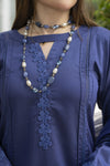 Aabpara Simply Warm Winter Linen 3pc Ready to Wear with Dyed Net Dupatta SWA5