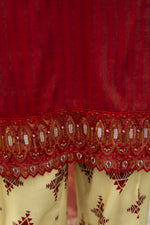 Aleezay Raw Silk 3-Piece Ensemble with Printed Silk Dupatta Lush9