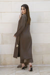 Aabpara Simply Warm Winter Linen 3pc Ready to Wear with Dyed Net Dupatta SWA7