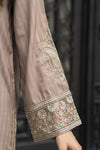 Lush by Aleezay – Smokey Taupe Raw Silk 3pc Dress Lush8