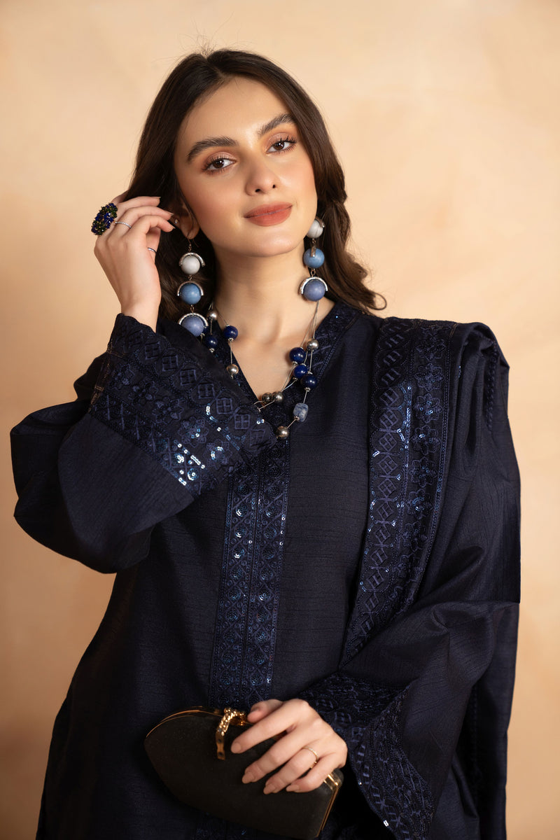 3pc Ready to Wear Raw Silk Dress by Gul Warun GRS20 main image 0