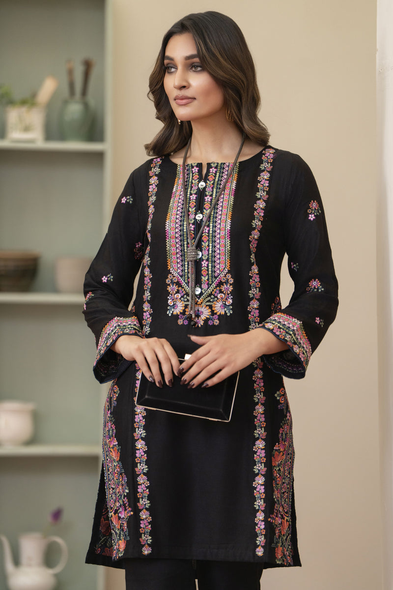 Bloomline Ready to Wear Embroidered Casual Dress by Zaiwa ZBRW2 The Zaibai Bloomline Ready to Wear Embroidered Casual Dress by Zaiwa ZBRW2 The Zaibai