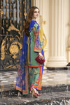Daily Drapes by Mona – 3pc Printed Raw Silk co-ord set for women DDR5