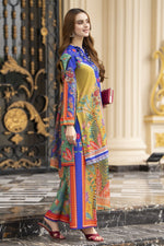 Daily Drapes by Mona – 3pc Printed Raw Silk co-ord set for women DDR5
