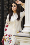 Ivory Multicolour Embroidered Cotton 2pc Women Suit | Baarish by Miski BYM2