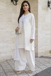 White Embroidered Farshi Set – Chand Sa Libaas by Aleezay | ALS6