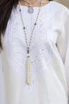 White Embroidered Farshi Set – Chand Sa Libaas by Aleezay | ALS6