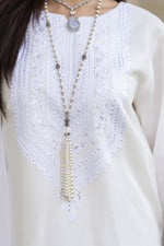 White Embroidered Farshi Set – Chand Sa Libaas by Aleezay | ALS6