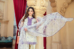 Floral Organza Shirt with Gold Silk Farshi Shalwar – RNK2