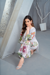 NK Everyday Lawn Co-ords – Colour Pop Floral High-Low Shirt & Trouser Set NKE8