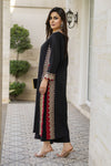 Black Thread & Sequin Embroidered Cotton 2pc Women Suit | Baarish by Miski BYM5