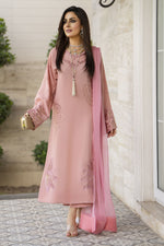 Blush Pink Raw Silk Embroidered Dress – Chand Sa Libaas by Aleezay | ALS1