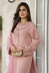 Blush Pink Raw Silk Embroidered Dress – Chand Sa Libaas by Aleezay | ALS1