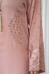 Blush Pink Raw Silk Embroidered Dress – Chand Sa Libaas by Aleezay | ALS1
