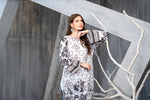 NK Everyday Lawn Co-ords – Black & White Floral Printed 2pc Set NKE1
