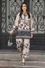 Dawn Petals by Sahar Printed Co-ord Set with Lace Culottes DPS6