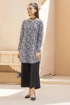 Black Printed Linen 2pc Ready to Wear Dress by Gul Warun LDG2