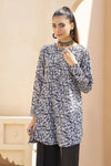 Black Printed Linen 2pc Ready to Wear Dress by Gul Warun LDG2