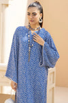 Blue Printed Linen 2pc Ready to Wear Long Dress by Gul Warun LDG7