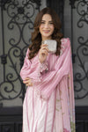 Modern Muse by Arwah – 3pc Printed & Embroidered Grip Suit MMB2