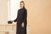 Black Solid Linen 2pc Ready to Wear Dress by Gul Warun LDG4