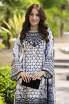 Modern Muse by Arwah – 3pc Printed & Embroidered Grip Suit MMB3