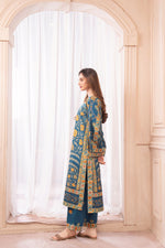Teal and Mustard Mughal Motif Coord Set – Grip Coords by Sakeena Hasan GCS7