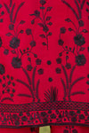 Deep Pink & Black Embroidered 3pc Raw Silk Suit – Ros3 by Gul Warun
