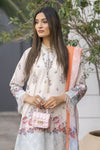Peach & Cream 3pc Lawn Suit | Garmi Ka Jora by Dress Code GKJ3