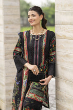Sakeena Summer Ease – Black 3pc Lawn Dress with Farshi Shalwar SSE3