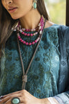 Teal 3pc Lawn Suit with Embroidered Neckline | Garmi Ka Jora by Dress Code GKJ2