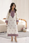 Miski FrostFit – Ivory Embroidered Khaddar Ready to Wear Kurta FFM5