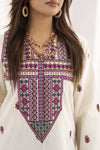 Miski FrostFit – Ivory Embroidered Khaddar Ready to Wear Kurta FFM5