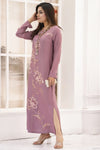 Miski FrostFit – Mauve Winter Linen Readymade Pakistani Kurta FFM2
