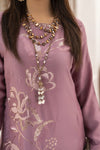 Miski FrostFit – Mauve Winter Linen Readymade Pakistani Kurta FFM2