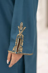 Miski FrostFit – Teal Embroidered Dhanak 2pc Pakistani Dress FFM4