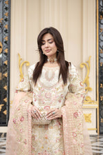 Sitara by Silver – 3pc Organza Handworked Shirt with Gharara SBS5