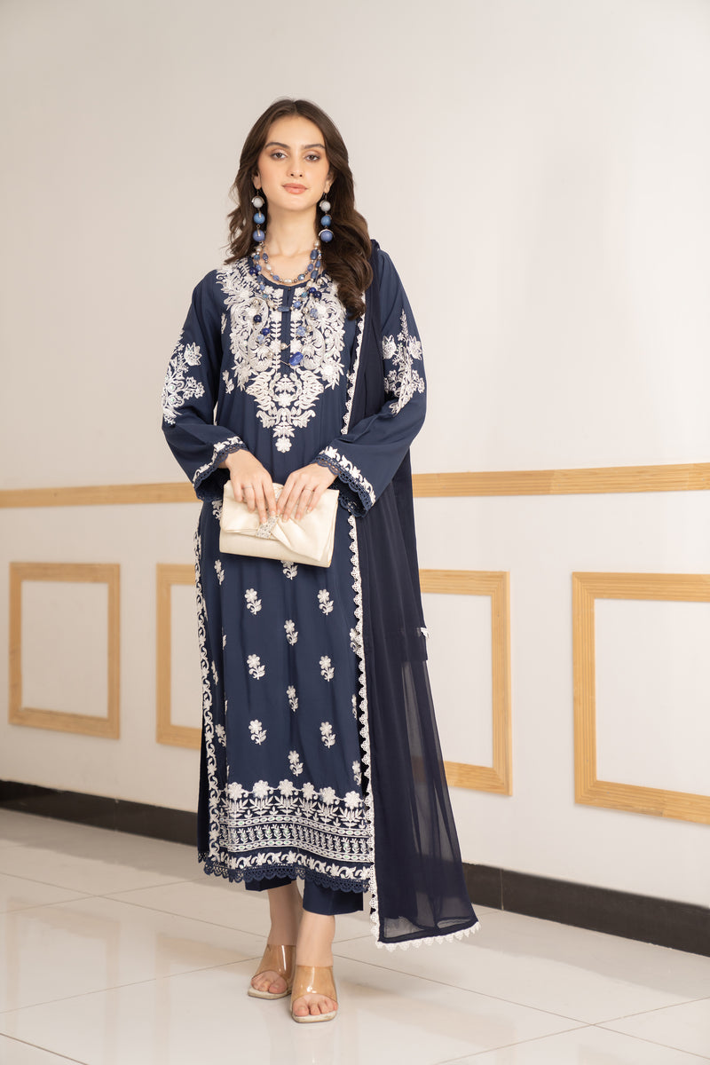 3PC READY TO WEAR LINEN DRESS 04