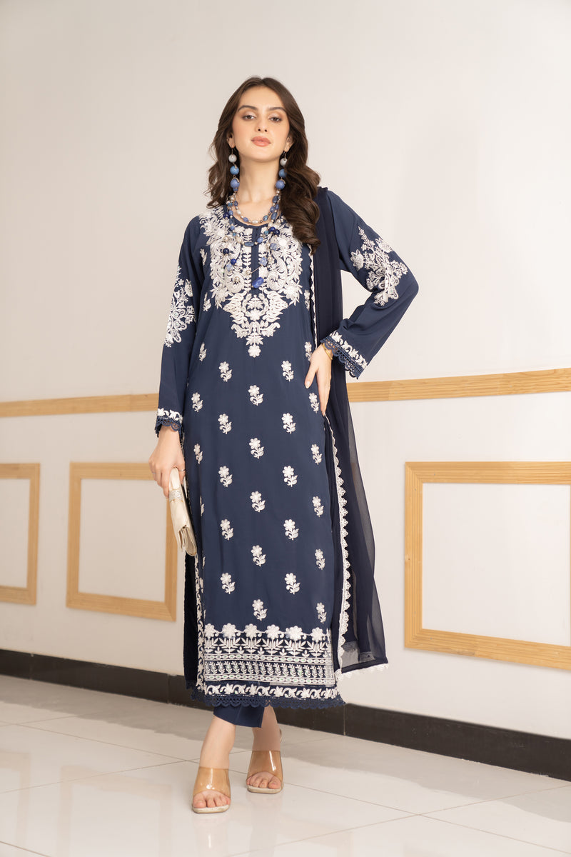 3PC READY TO WEAR LINEN DRESS 04