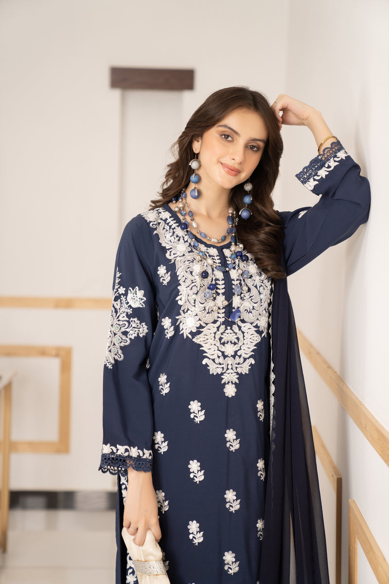 3PC READY TO WEAR LINEN DRESS 04