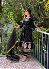 3PC COTTON EMBROIDERED LONG FROCK V19